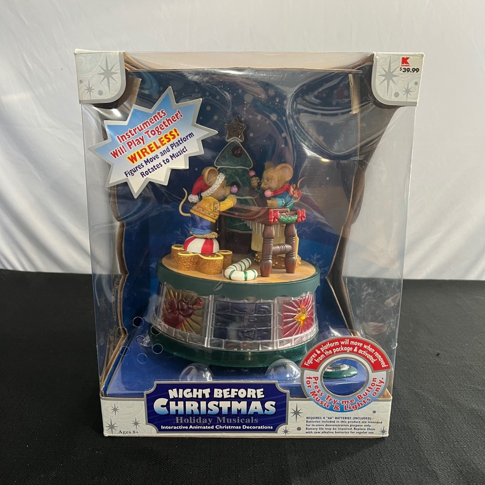 Perfect Harmony Snow Wonder Night Before Christmas Musical Mice Xylophone 61500N
